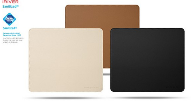 항균 가죽 마우스패드 DP50 블랙 아이리버, 1개