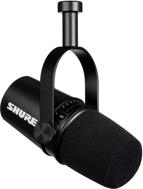 SHURE MV7 팟캐스트 마이크 : 다이나믹 마이크 실황전송게이밍텔레워크, 상세페이지 참조