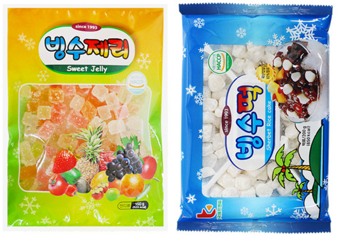 부국 빙수떡 +빙수제리, 빙수떡200g +빙수제리150g