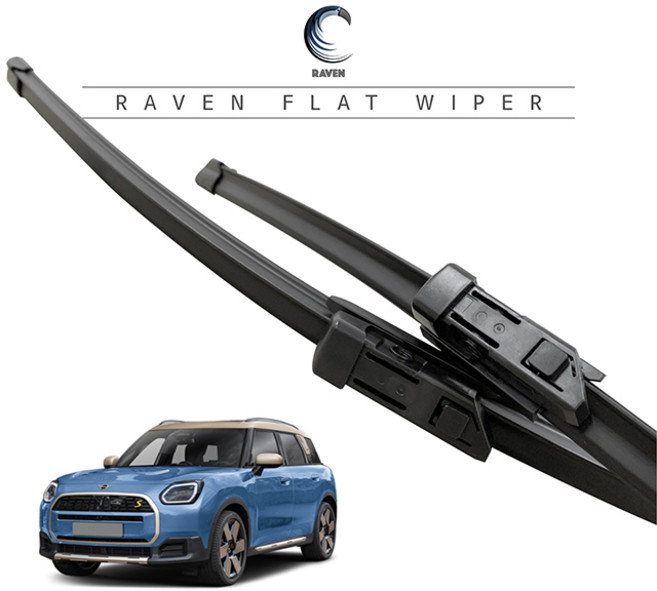레이븐 미니 쿠퍼 컨트리맨 F60 U25 와이퍼 운전석+조수석 세트 순정타입 2세대 3세대 일렉트릭 클래식 페이버드 JCW, 전면 와이퍼 세트, 더뉴 컨트리맨 (U25: 24년5월-현재)