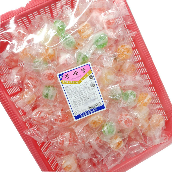 유한푸드 왕사탕 바구니 100개입 설탕발림, 1.4kg, 1개