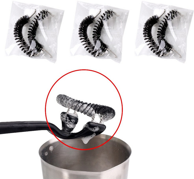 그룹헤드 커피 머신 청소 브러쉬 58mm 리필솔 3개입 세트 세척솔 클리너, 3개