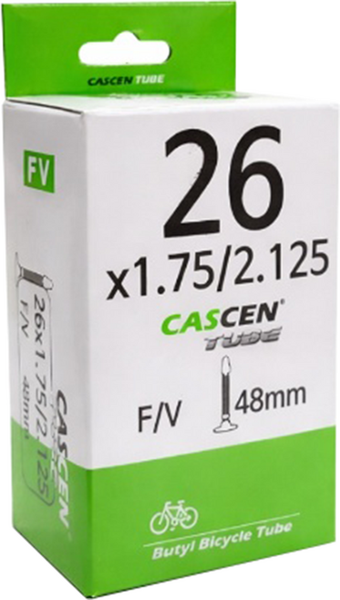 바이클로스 _카센 MTB 26인치 자전거 튜브 26x1.75 26x1.95 26x2.1 프레스타밸브 FV48, 1개