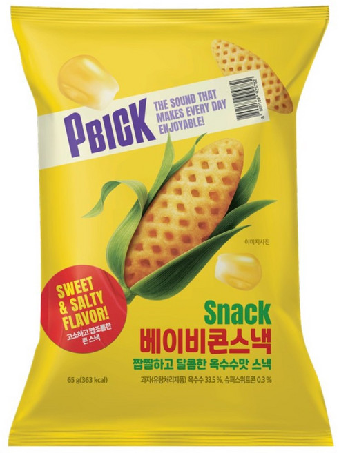 [달콤진] 피빅 베이비콘스낵, 2개, 65g