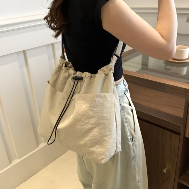 미쁘담 가벼운 나일론 복조리 크로스백