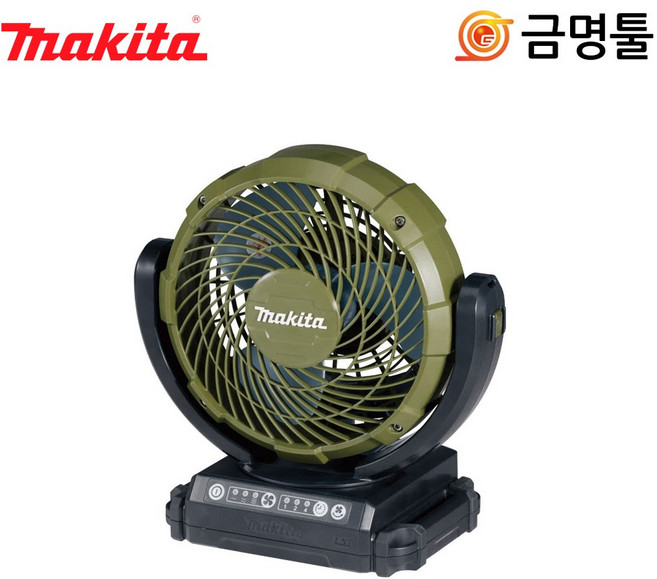 마끼다 DCF102ZX1O 충전선풍기 18V 본체 3단풍량조절 AC아답타포함 캠핑 야외용 무선선풍기, 1개