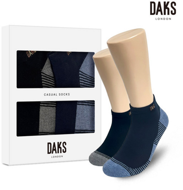 [닥스_양말] 닥스양말 신사2족 선물세트 스니커즈 바닥링글 26322