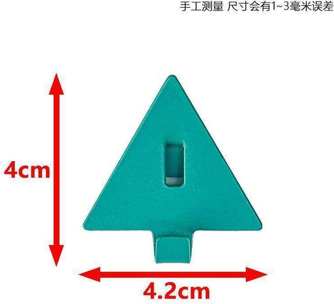 洞洞板掛鉤配件 多色烤漆 6mm通用掛勾 收納整理, 1個, 純藍色三角形,6個套裝, 純藍色, 三角形