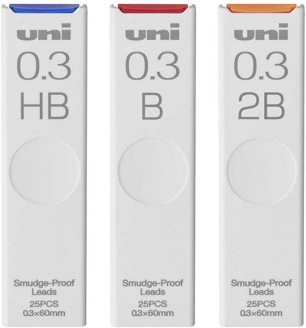유니 나노다이아 샤프심 0.3mm 0.5mm 0.7mm, UL-S-0.3, B
