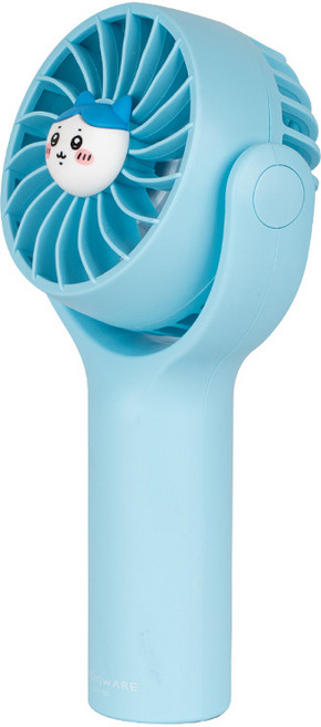 먼작귀 캐릭터 미니 핸디팬 손 선풍기 주머니에 쏙 작지만 강력한 바람, 하치와레(블루)