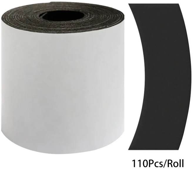 110Pcs/롤 마이크로 아이 테이프 패드 속눈썹 연장 폼 패치 접목 속눈썹 아이 패드 부직포 스티커 메이크업, 03 PE Black