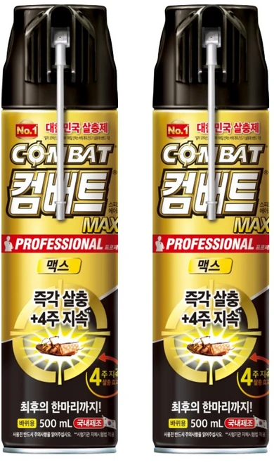컴배트 스피드 수성 에어로솔 맥스 바퀴용 500ml X 2개 - 쿠팡