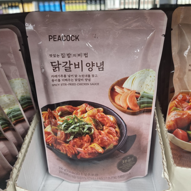 피코크 닭갈비 양념 수량, 4개, 150g