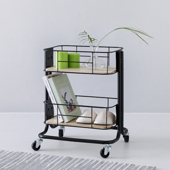 마켓비 CESNA 트롤리 카트 2단, 화이트