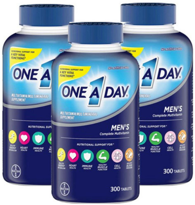 원어데이 맨 250정 1개 헬스 포뮬라 종합 멀티 비타민 미네랄, 3개, 300정