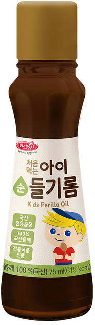 베베스트 처음먹는 순 아이 들기름, 1개, 75ml