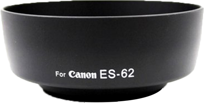 Canon ES-62 適用於 50mm F1.8, 1個, 佳能ES-62 碗公型遮光罩