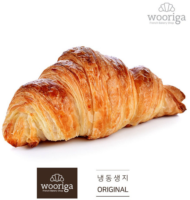 우리가스토리 브리도 프랑스 크로아상 냉동빵 냉동생지, 10개, 60g