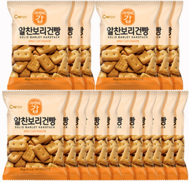 청우식품 알찬보리건빵, 90g, 24개