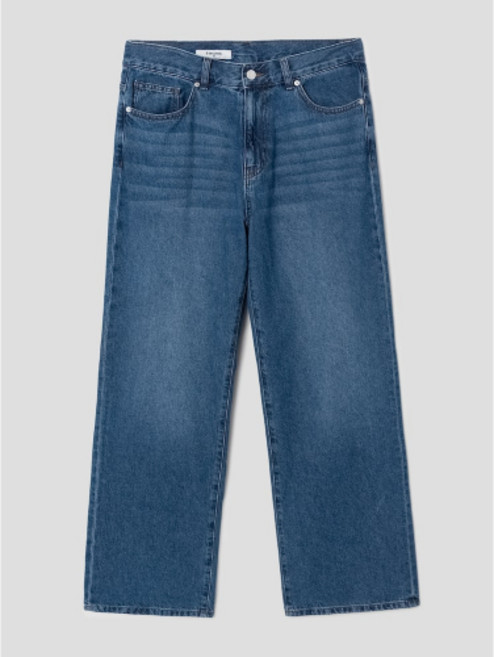 에잇세컨즈 8SECONDS 경량 에센셜 와이드핏 데님 블루 425321LP2P 134016