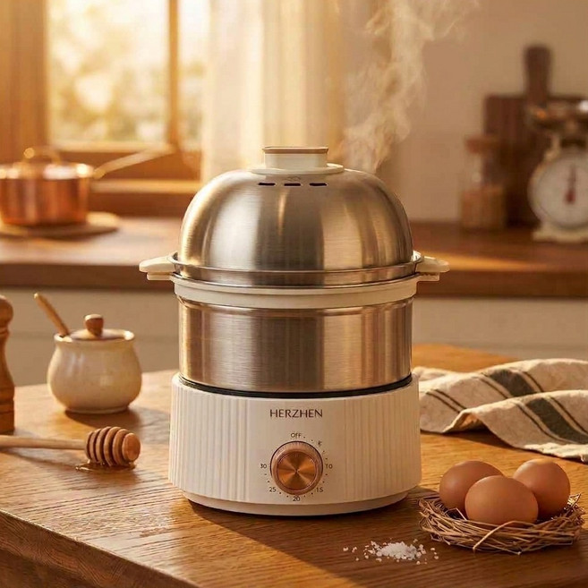 [아이넷TV 홈쇼핑정품] 헤르젠 올스텐 3단 찜기마스터 스테인리스 소재 3단찜 타이머기능 과열방지기능, 1세트, 21cm