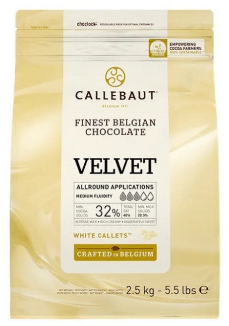 칼리바우트 화이트 초콜릿 커버춰 VELVET 32%