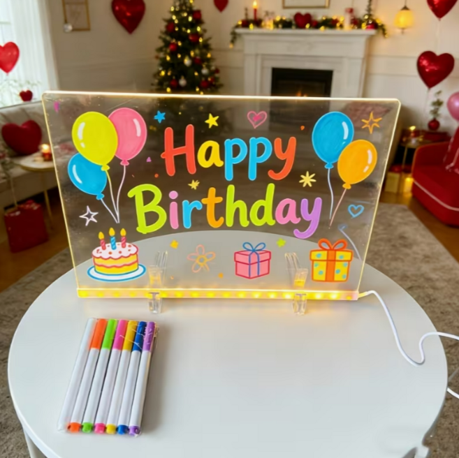 일상채움 LED 홈 카페 미니 간판 아크릴 DIY 무드등 만들기 30x20cm, 투명