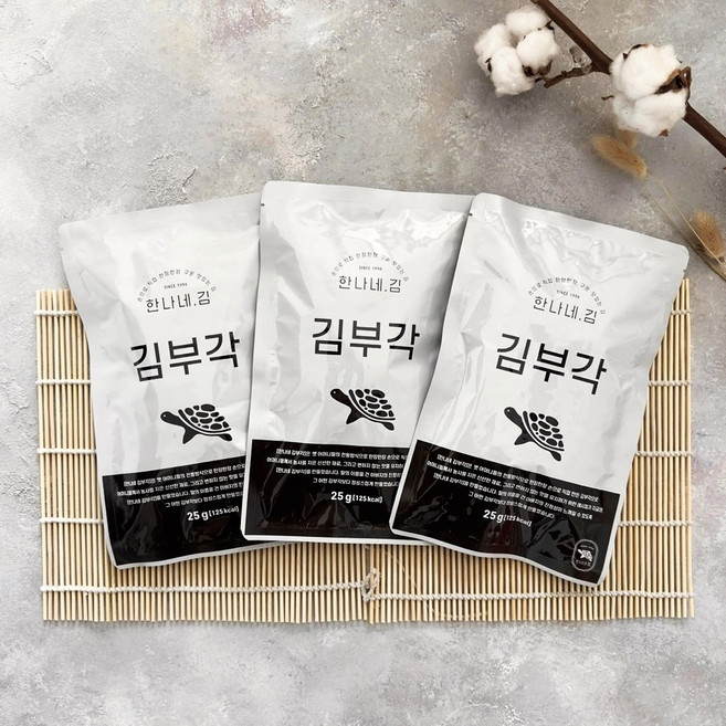 한나네김 (찹쌀 김부각)전통 수제 찹쌀 부각, 9개, 25g