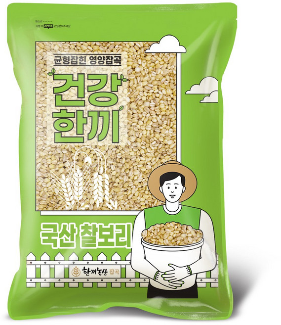 한끼농산 국산 찰보리 5kg 2026년산 햇곡, 1개
