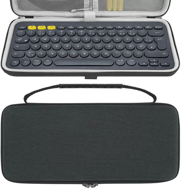 TOCCOOL 키보드 여행용 그래파이트 페블 K380로지텍 케이스 보호 K380s 키 호환, 1, A. 블랙