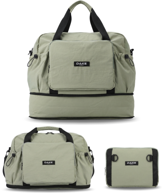 데이크 여행용 보스턴백 대용량 접이식 캐리어 결합 보조 가방