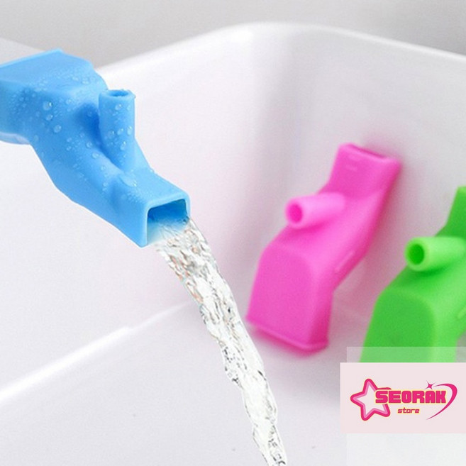 서락 실리콘 양치 수도꼭지 귀여운욕실용품, 1개