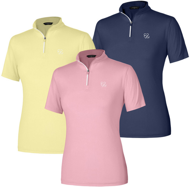 [이지바이] (3장세트) !!옥의티!! 여성 냉감 하프집업 반팔 티셔츠_써니데이즈 반집업 스포츠웨어