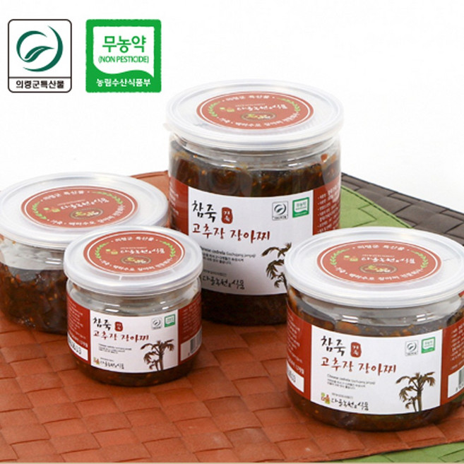 다올농원식품 참죽(가죽) 고추장 장아찌, 800g, 2개