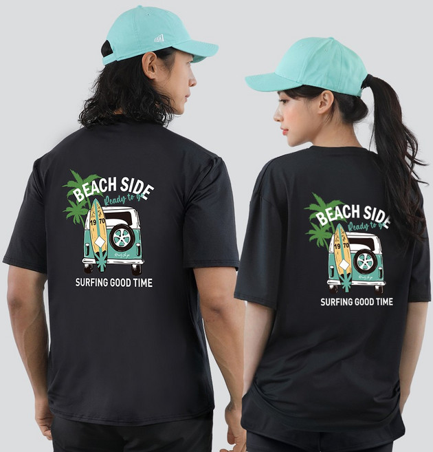 남자 여자 래쉬가드 반팔 수영복 오버 루즈핏 스윔 비치웨어 빅사이즈 상의 자외선 차단