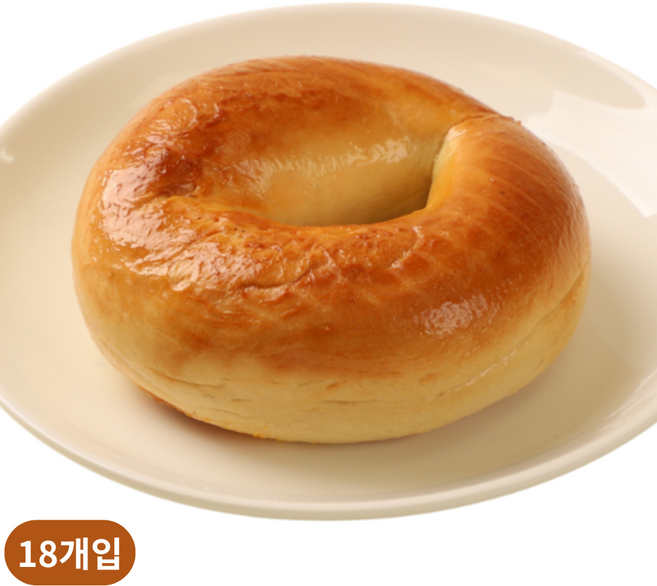 뉴욕 베이글 플레인 276kcal 담백한 저칼로리 무지방 다이어트 비건, 18개, 113g