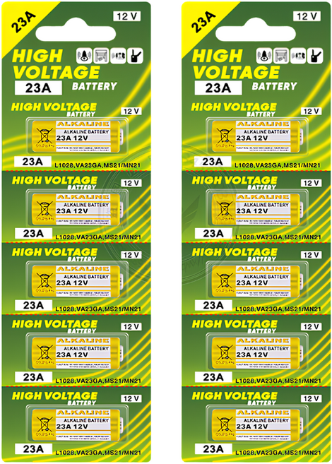 威邦 12V 鋅錳鹼性電池, 1個, 23A鋅錳電池(60豪安)單顆