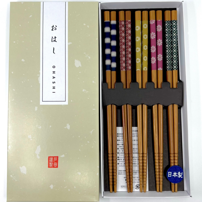 디와이홈 이시다 일본 고급 대나무젓가락 3종 5P, 1세트, 라인