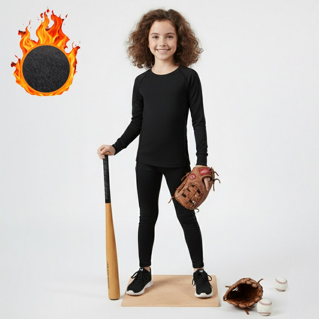 SUB22 아동 축구 야구 스포츠 이너웨어 기모 키즈 기능성 상하의 세트