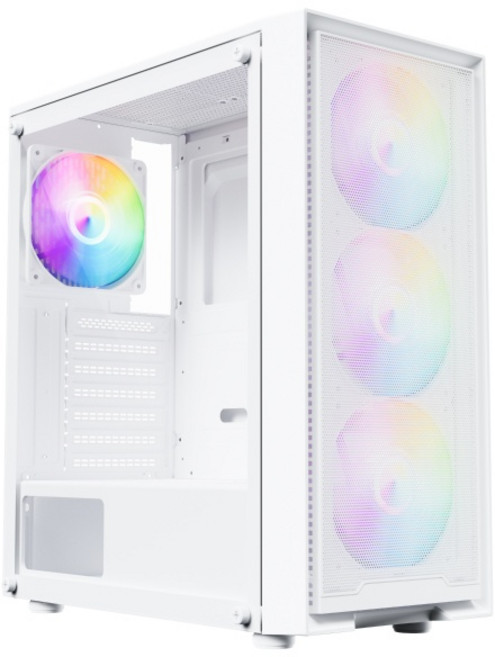 [주식회사 투민시스템] TA200 AIR1 RGB 강화유리 [미들타워] [화이트], 1개, TA200 화이트