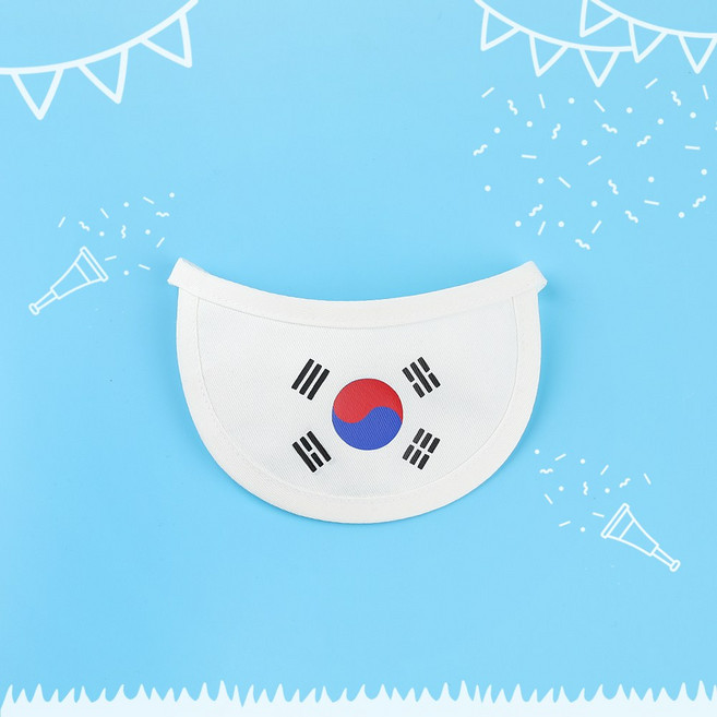 MAU 강아지 코스튬 빕 (태극기.ver), 태극기, 1개