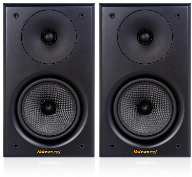 4Ohm 오디오 6.5인치 100W 스피커 48-20Khz 서라운드 패시브 스피커, NS2000MKII 2개, 검은색