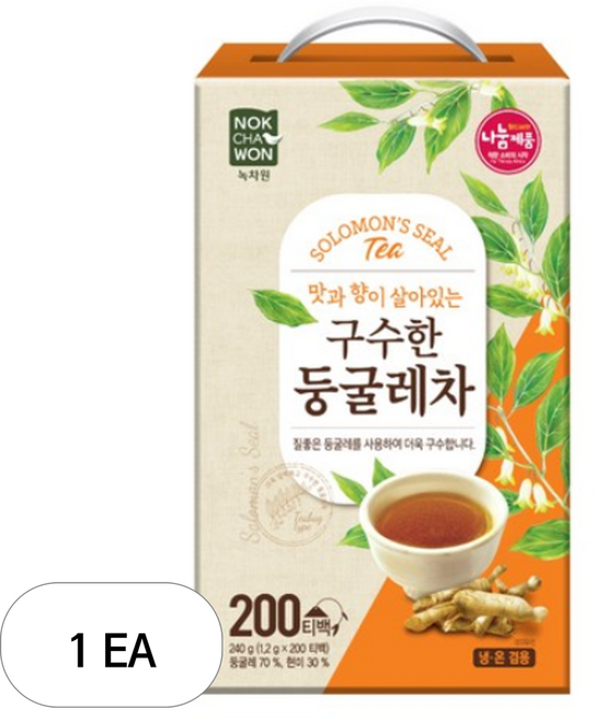 녹차원 둥글레차, 1.2g, 200개입, 1개