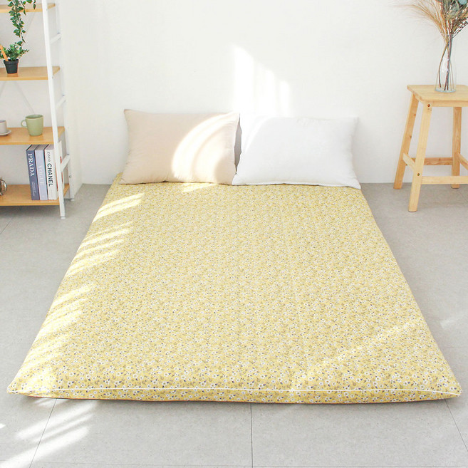 아르떼베딩 퀸(Q) 요커버(요솜없음) 국산 순면 사계절 누빔 바닥요, 글로리 옐로우