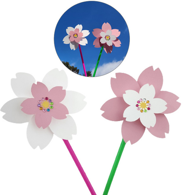 해피메이크 [해피메이크] 벚꽃 바람개비(2종택1)/봄, 2. 흰벚꽃