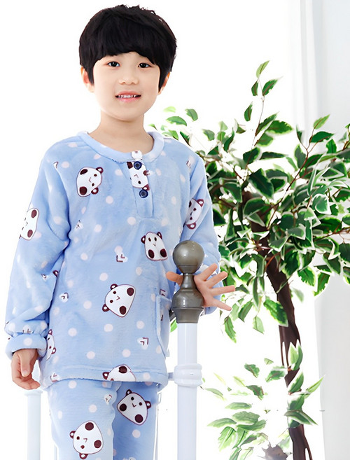 키즈라인 아동용 말캉말캉 수면잠옷 상하세트