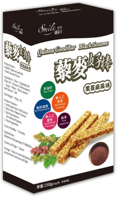 Smile 99 藜麥好棒 黑芝麻風味, 1個