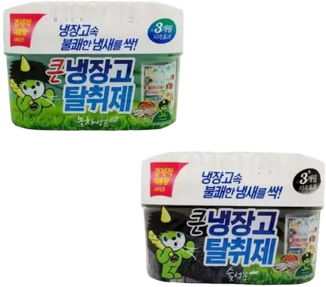 [오앤디샵] 큰냉장고 업소용 산도깨비 녹차향 탈취제 숯향 가정용