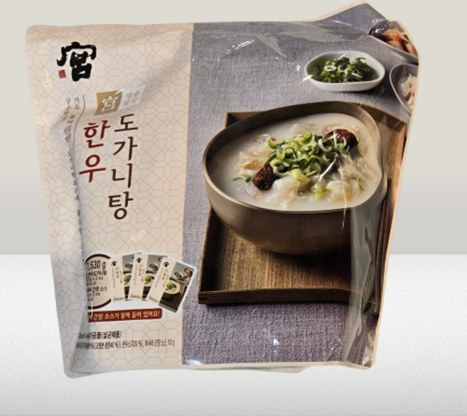 [코스트코] 궁 한우 도가니탕 (3개입) 아이스박스포장 냉장식품, 1.5kg, 1개