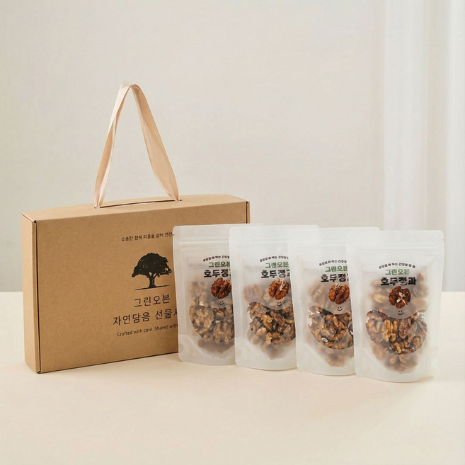그린오븐 호두정과 선물 세트 견과류 호두강정 선물세트, 1박스
